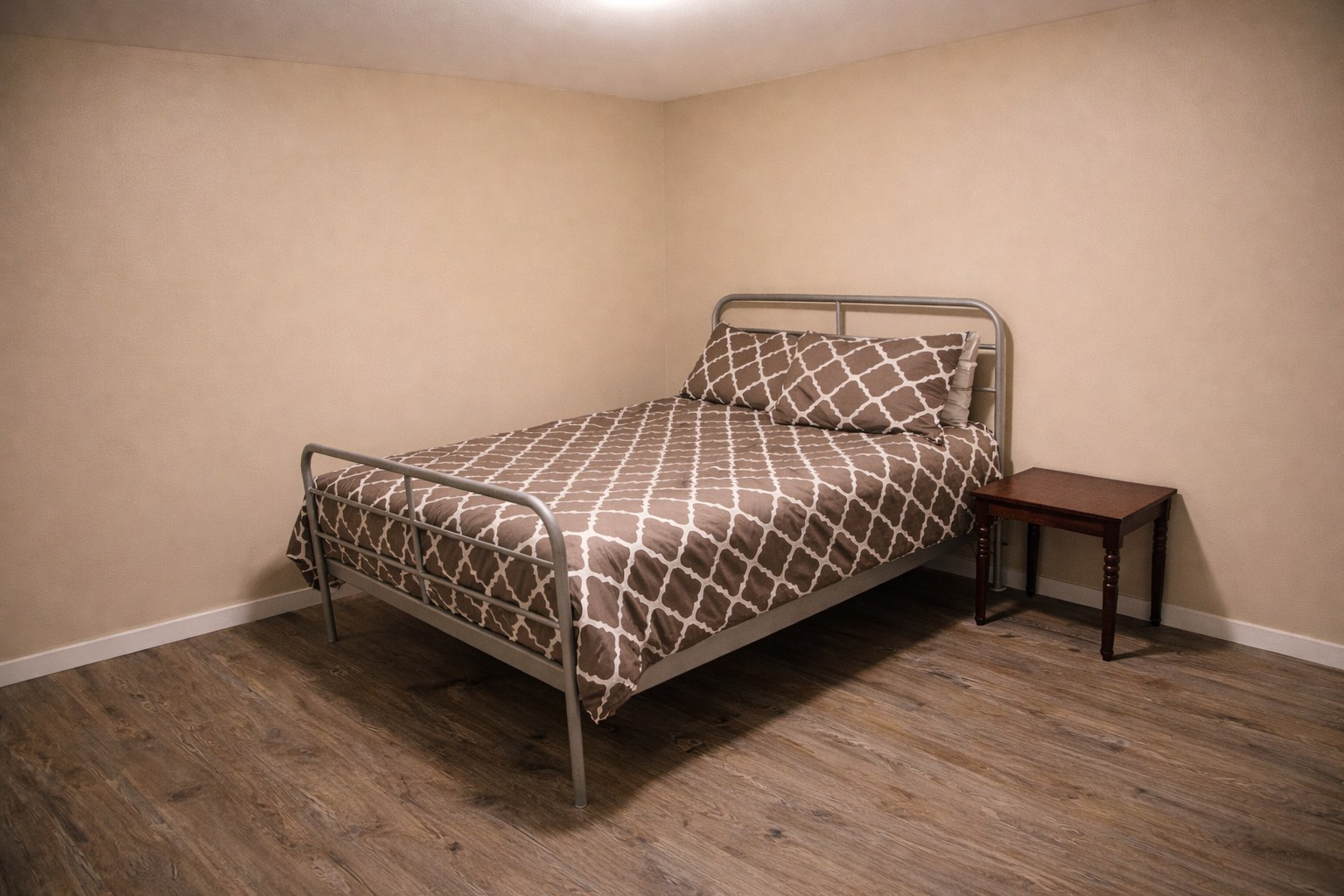 Bedroom at the furnished basement suite